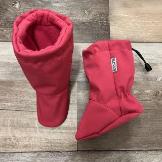 CAPÁČKY SOFTSHELL A FLEECE fuchsiová 13 cm