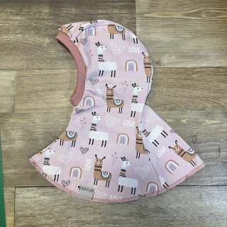 KUKLA JEDNOVRSTVÁ růžové lamy vel. 5 (49-53 cm)
